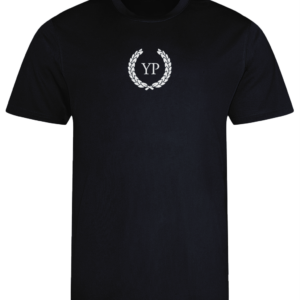 YourPhysique T-Shirt Jet Black - YP Logo Wit op Borst