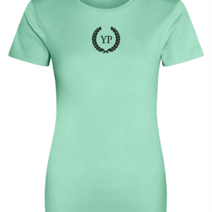 YourPhysique V T-Shirt Mint - YP Logo Zwart op Borst